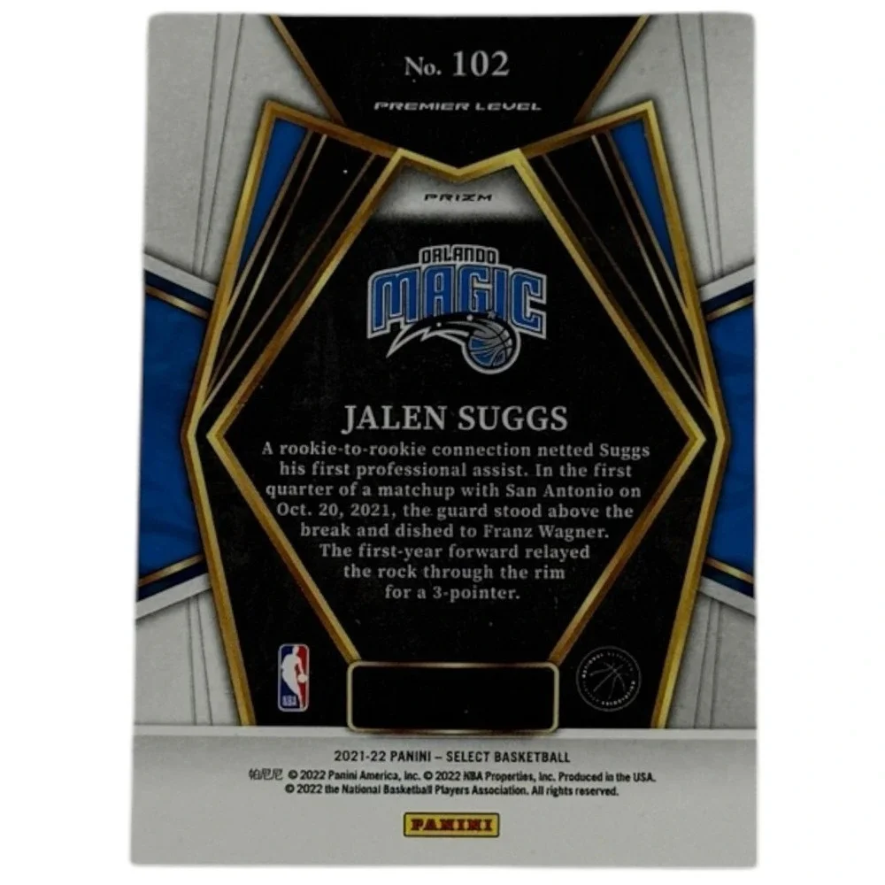 2021-22‎ Panini Select - Premier Level Jalen Suggs #102 Blue (RC)